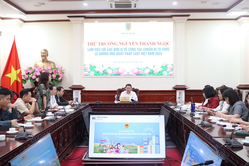 Rà soát kỹ lưỡng công tác tổ chức Lễ hưởng ứng Ngày Pháp luật Việt Nam